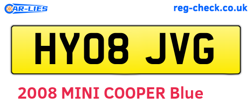 HY08JVG are the vehicle registration plates.