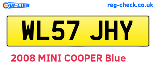 WL57JHY are the vehicle registration plates.