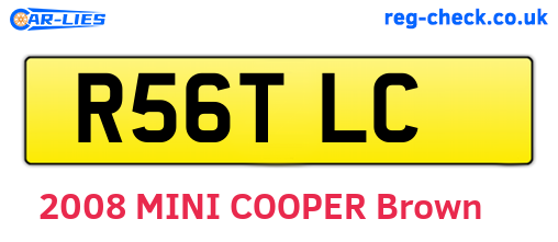 R56TLC are the vehicle registration plates.