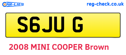 S6JUG are the vehicle registration plates.