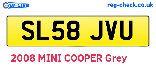 SL58JVU are the vehicle registration plates.