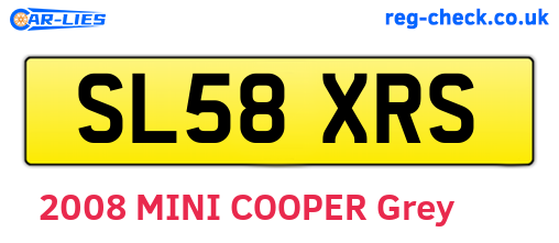 SL58XRS are the vehicle registration plates.