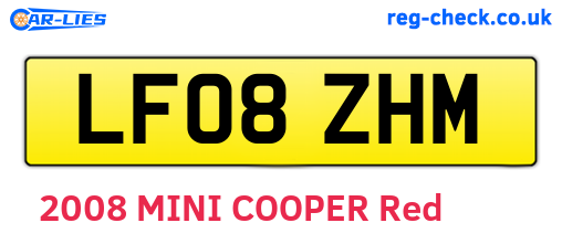 LF08ZHM are the vehicle registration plates.