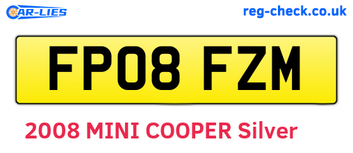 FP08FZM are the vehicle registration plates.