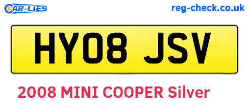 HY08JSV are the vehicle registration plates.