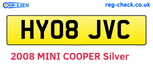 HY08JVC are the vehicle registration plates.