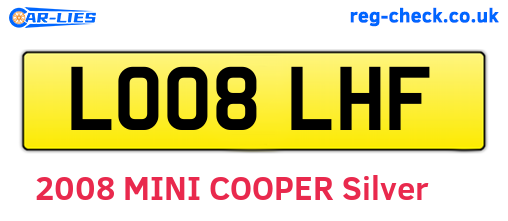 LO08LHF are the vehicle registration plates.