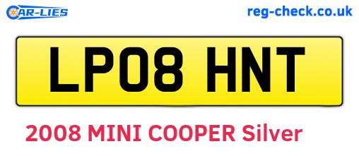 LP08HNT are the vehicle registration plates.