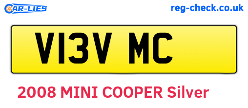 V13VMC are the vehicle registration plates.