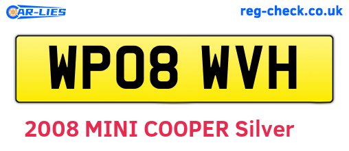 WP08WVH are the vehicle registration plates.