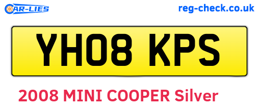 YH08KPS are the vehicle registration plates.