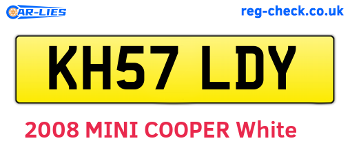 KH57LDY are the vehicle registration plates.