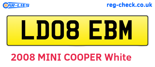 LD08EBM are the vehicle registration plates.