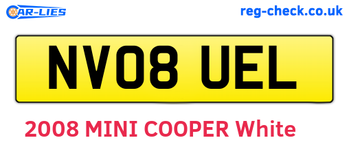 NV08UEL are the vehicle registration plates.