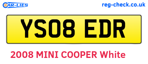 YS08EDR are the vehicle registration plates.