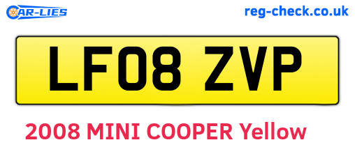 LF08ZVP are the vehicle registration plates.