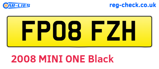 FP08FZH are the vehicle registration plates.