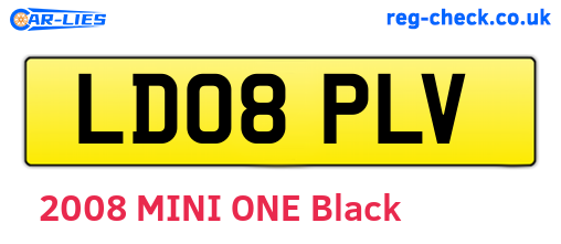 LD08PLV are the vehicle registration plates.