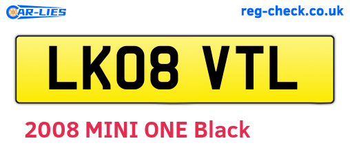 LK08VTL are the vehicle registration plates.