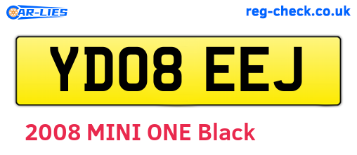 YD08EEJ are the vehicle registration plates.