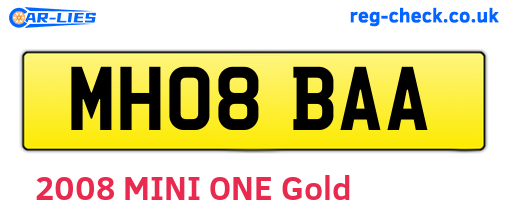 MH08BAA are the vehicle registration plates.