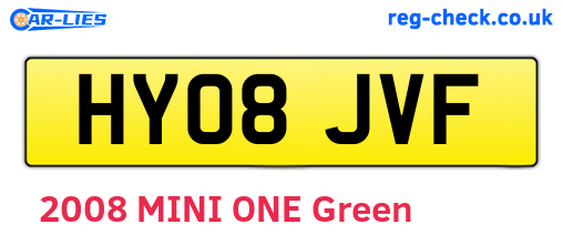 HY08JVF are the vehicle registration plates.
