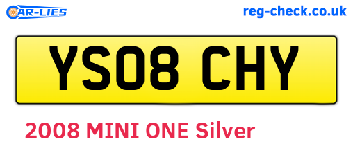 YS08CHY are the vehicle registration plates.