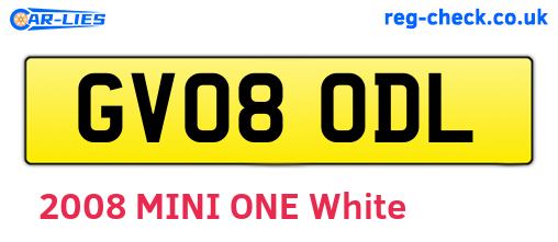 GV08ODL are the vehicle registration plates.