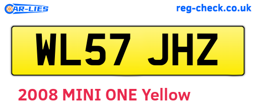 WL57JHZ are the vehicle registration plates.