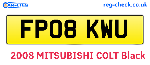 FP08KWU are the vehicle registration plates.