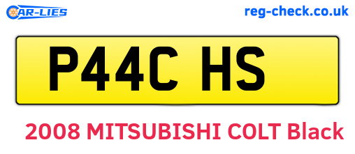 P44CHS are the vehicle registration plates.