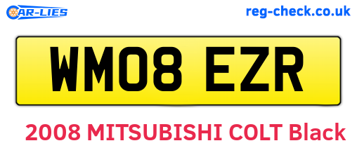 WM08EZR are the vehicle registration plates.
