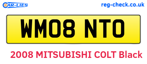 WM08NTO are the vehicle registration plates.