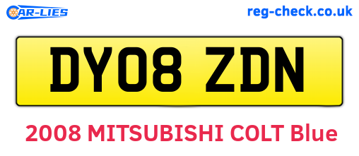 DY08ZDN are the vehicle registration plates.