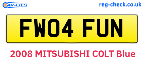 FW04FUN are the vehicle registration plates.