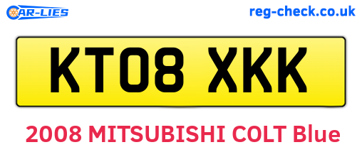 KT08XKK are the vehicle registration plates.