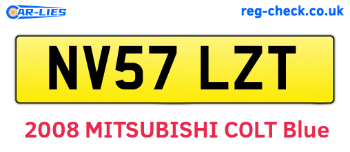 NV57LZT are the vehicle registration plates.