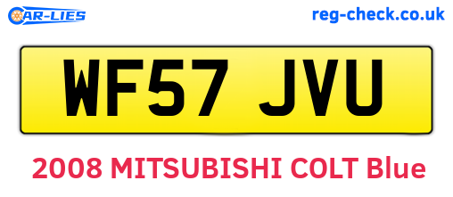 WF57JVU are the vehicle registration plates.