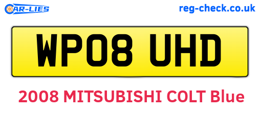 WP08UHD are the vehicle registration plates.