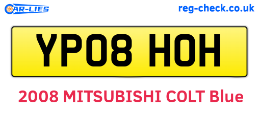 YP08HOH are the vehicle registration plates.