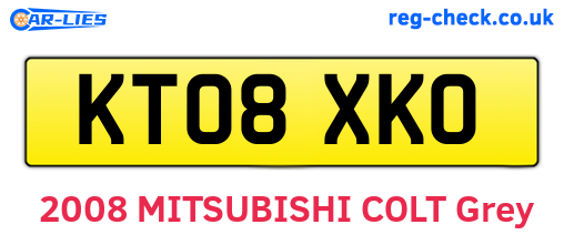 KT08XKO are the vehicle registration plates.
