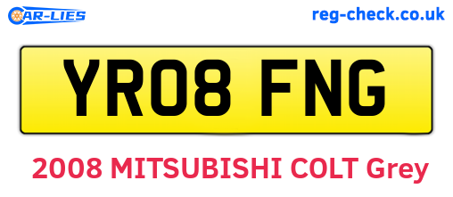 YR08FNG are the vehicle registration plates.