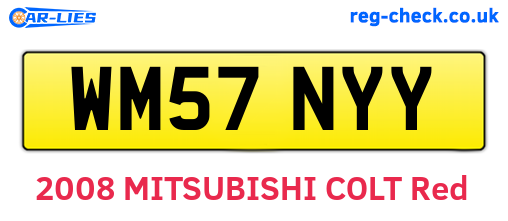 WM57NYY are the vehicle registration plates.