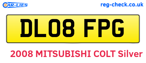 DL08FPG are the vehicle registration plates.