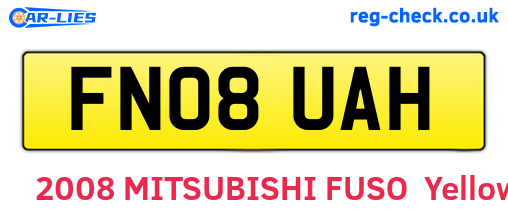 FN08UAH are the vehicle registration plates.
