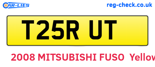 T25RUT are the vehicle registration plates.