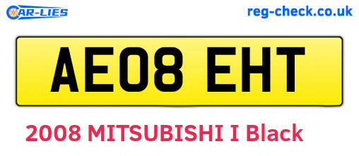 AE08EHT are the vehicle registration plates.