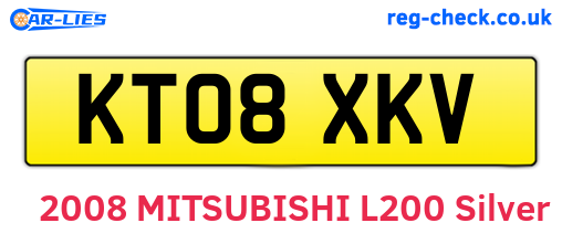 KT08XKV are the vehicle registration plates.
