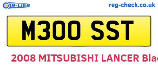 M300SST are the vehicle registration plates.