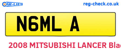 N6MLA are the vehicle registration plates.